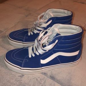 blue sk8 hi vans